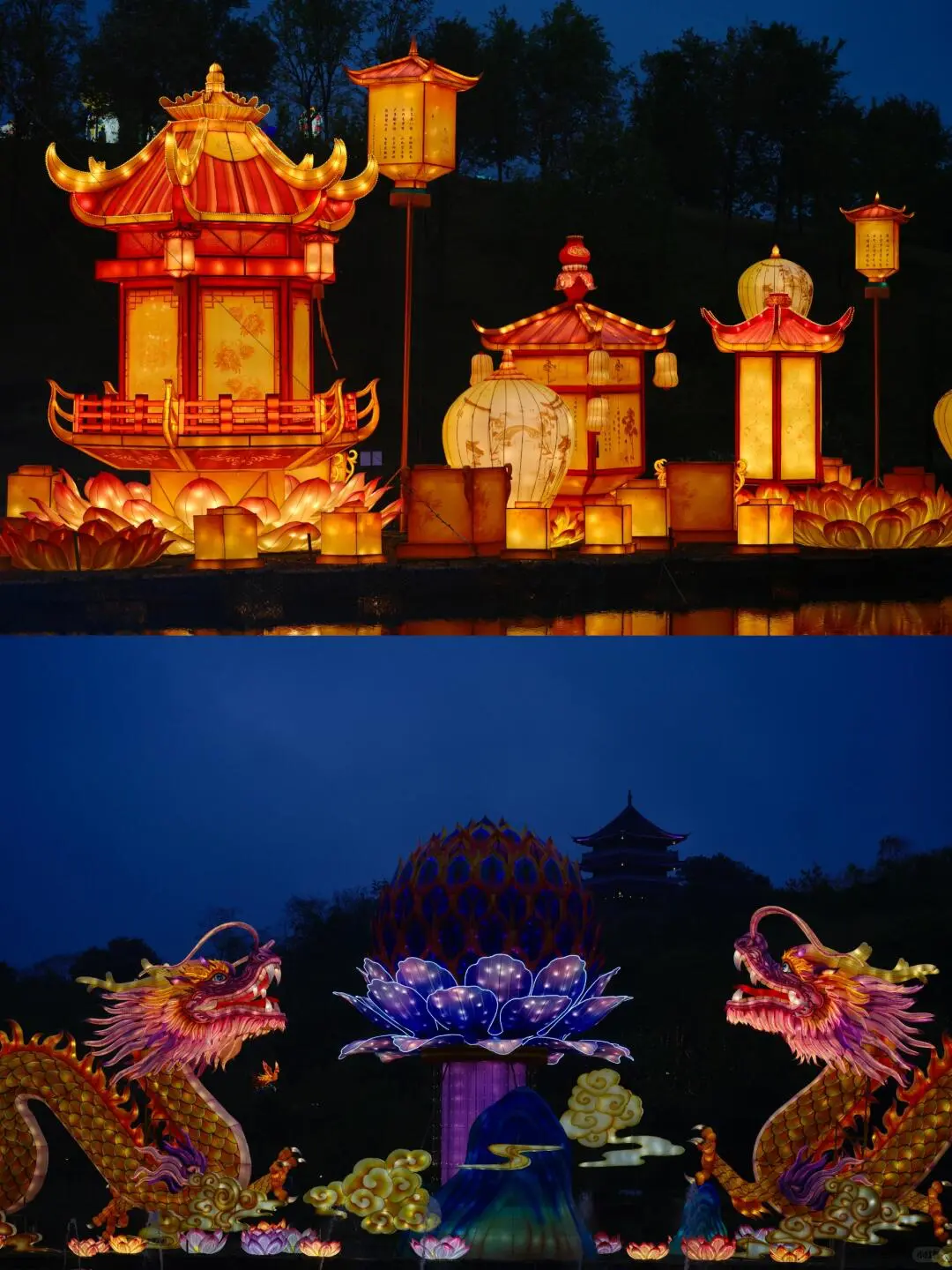 经典双花灯